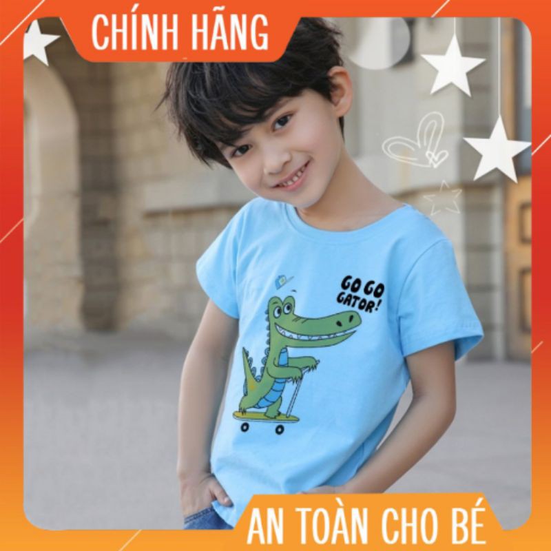 ❤️YÊU THÍCH❤️ Áo Thun Trẻ Em Cotton Cho Bé Trai Bé Gái T-Shirt Phiên Bản Hàn In Hình Cá Sấu Go Go