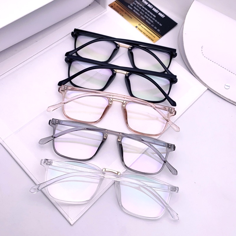 Gọng kính nhựa dẻo nữ tính gọng vuông hot trend màu hồng Tr 210 | BigBuy360 - bigbuy360.vn