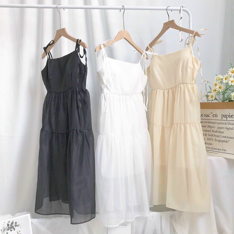 váy babydoll oganza tầng nơ TH( mút ngực+dây kéo) | BigBuy360 - bigbuy360.vn
