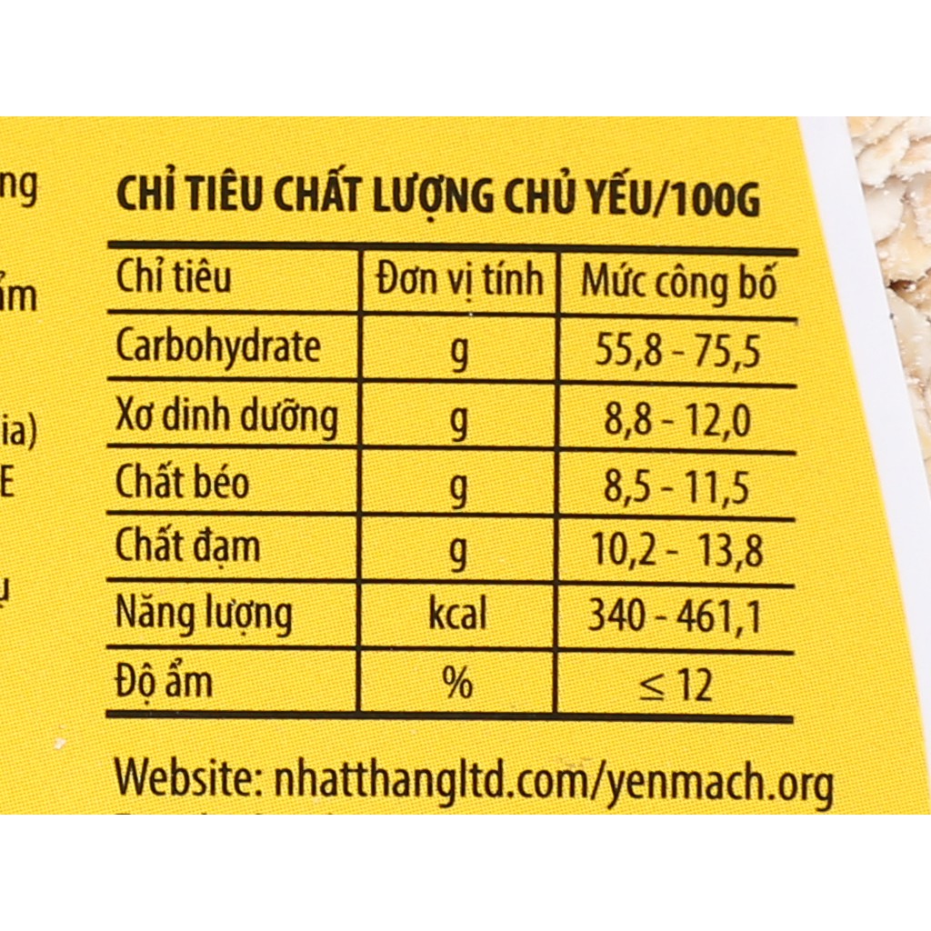 Yến mạch ÚC nguyên chất cán dẹt Union Quick Rolled Oats hộp 450g