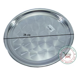 Khay inox Rainy 28 cm cao cấp (XTT-TTK28)