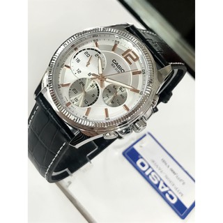 Đồng hồ nam dây da Casio MTP-E305L