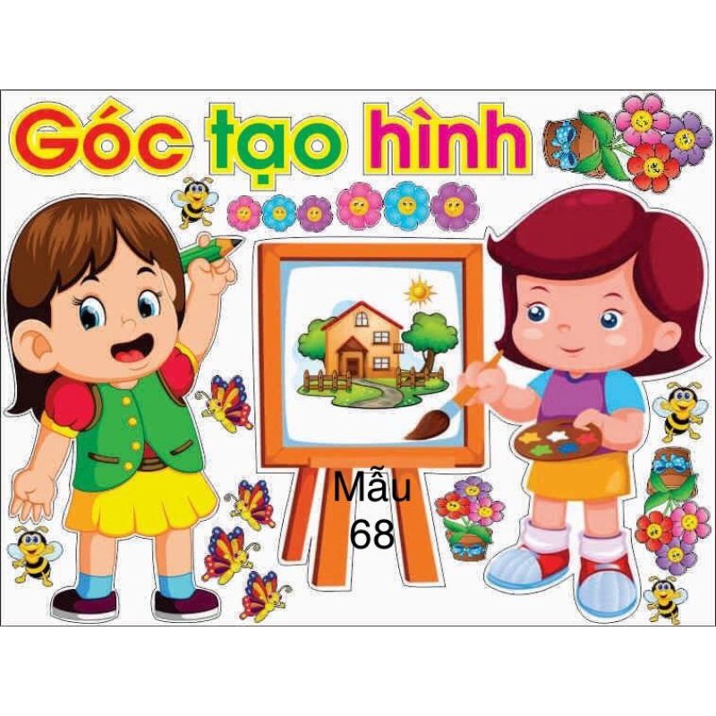Tranh góc Mầm Non || Tranh decan - Bitis