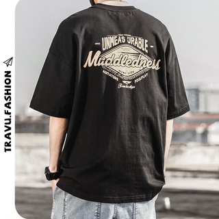 Áo thun tay lỡ nam form rộng chất đẹp mát co dãn 4 chiều in Chữ Vintage TVNTL1603