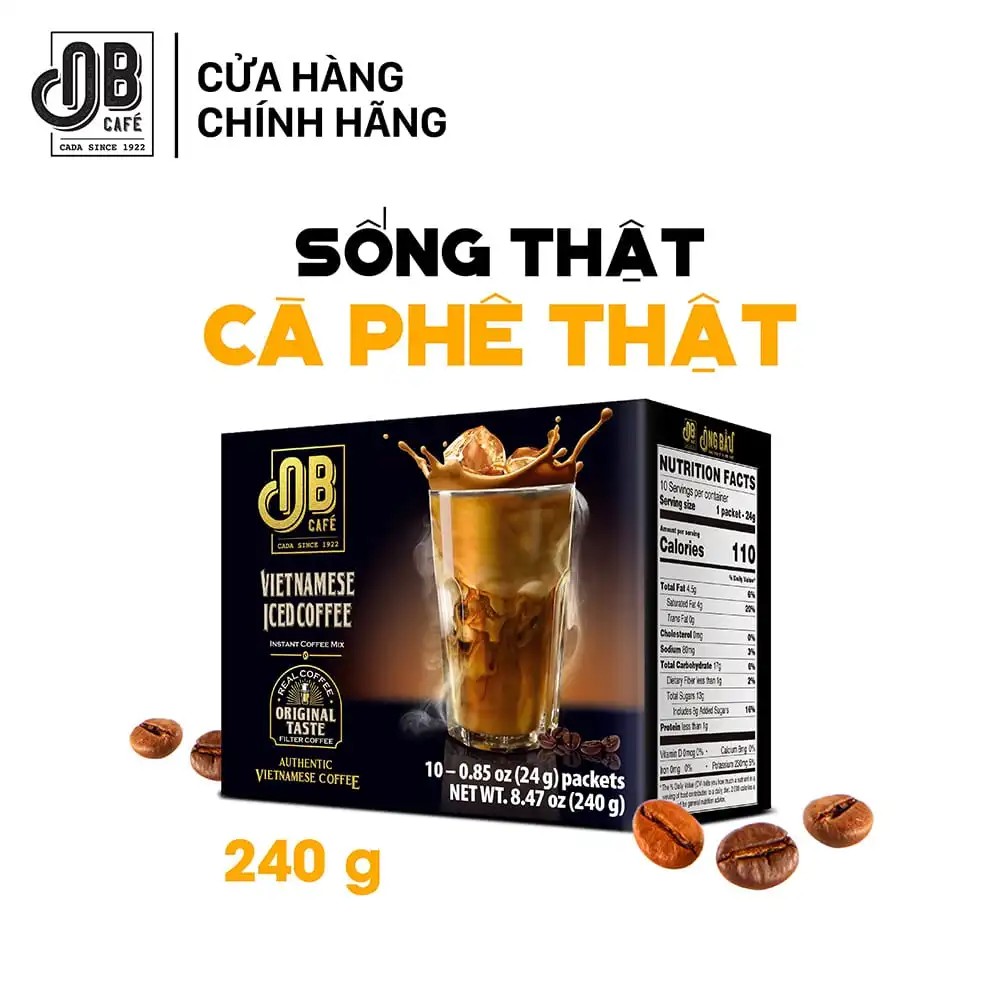 Ông Bầu OB Café Cà Phê Sữa Đá 240g