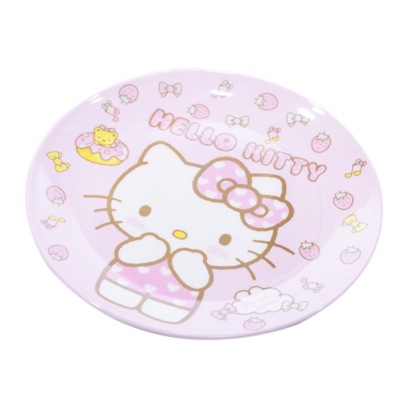 Đĩa Sứ Tròn 8 inch Đựng Trái Cây / Thức Ăn Vặt In Hình hello kitty / melody / melody GP1 / A5