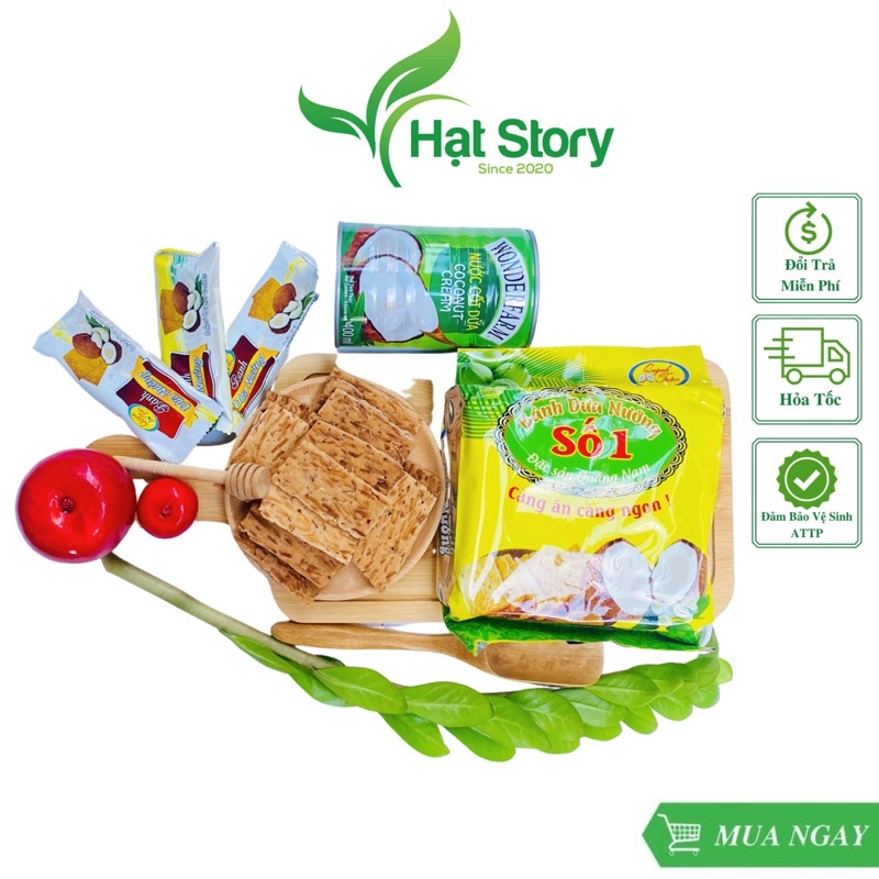 1g Bánh Dừa Nướng Quỳnh Vàng Trân Đặc Sản Quảng Nam Mẫu Mới Nhất