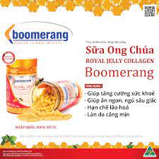 Viên Uống Sữa Ong Chúa Boomerang Royal Jelly & Collagen 120Viên #1