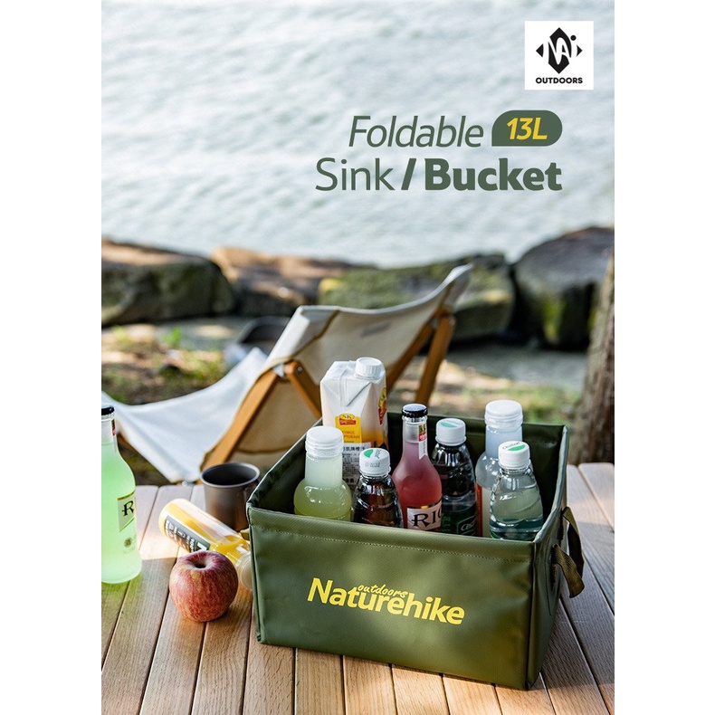 Xô gấp dã ngoại vuông NatureHike NH19SJ007 | BigBuy360 - bigbuy360.vn