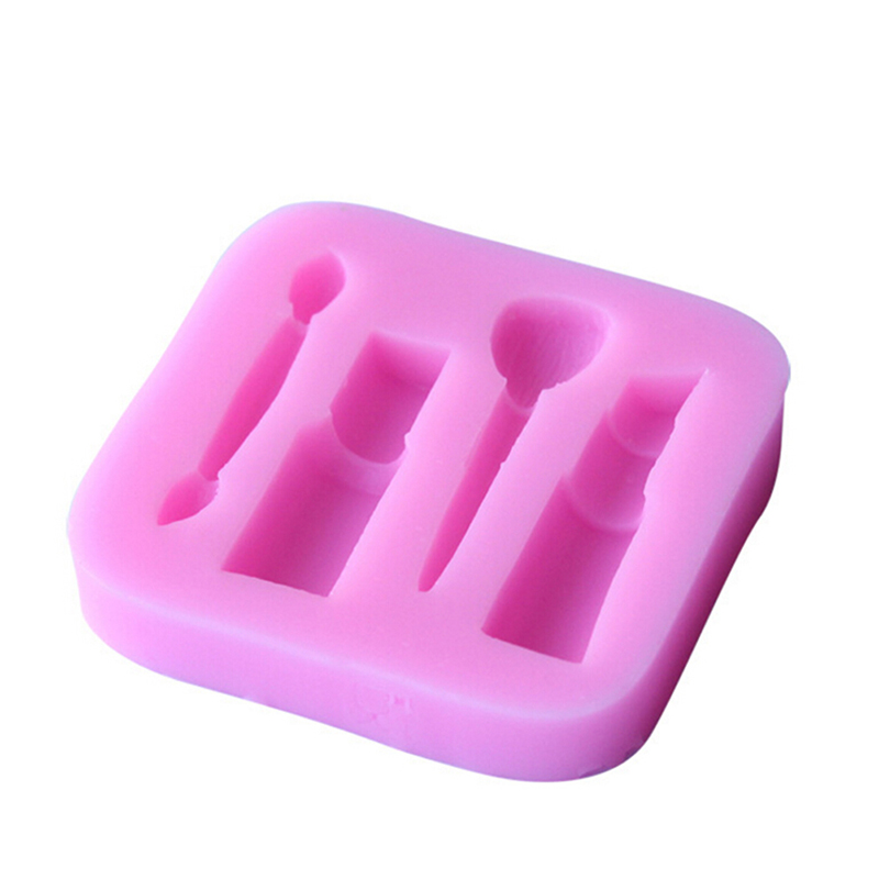 (Hàng Mới Về) Khuôn Silicone Tạo Hình Son Môi 3d Trang Trí Bánh Tiện Dụng