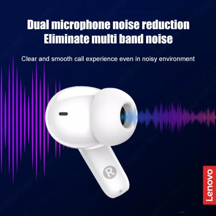 Tai nghe không dây Lenovo LP3 Bluetooth 5.2 âm thanh nổi giảm ồn thoải mái có mic chống nước kiểu thể thao