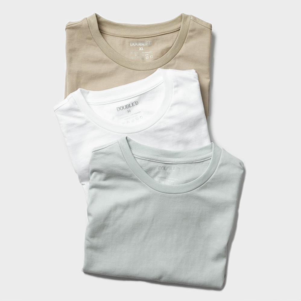 HOT- Áo thun nam DOUBLE'D vải cotton dệt mềm mịn TSTRANG00