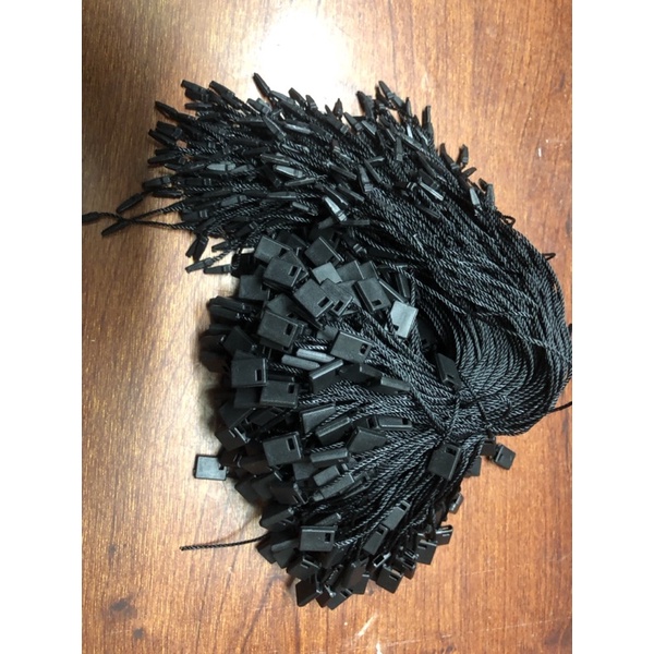 500 sợi dây xỏ nhãn , thẻ treo bằng chỉ trắng/đen 19 cm