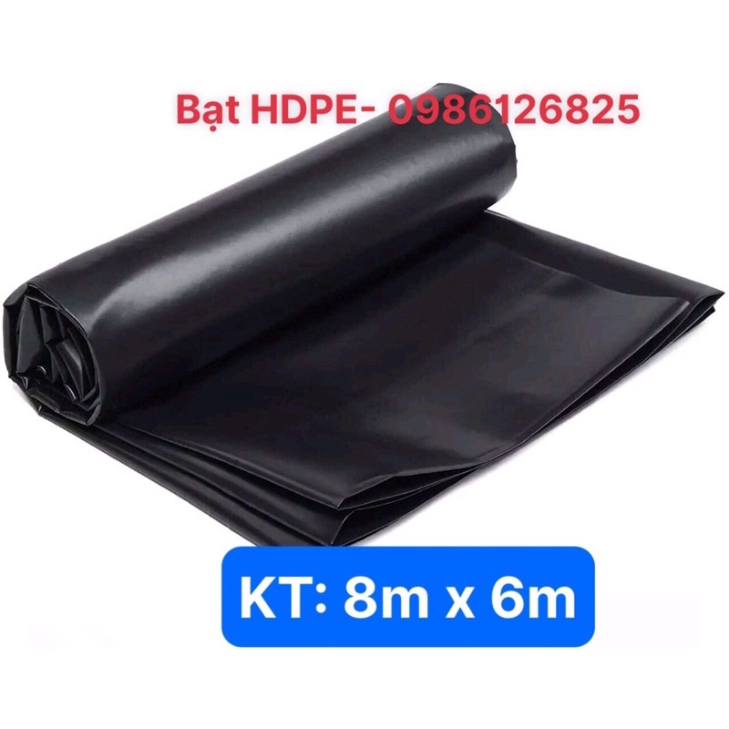 BẠT LÓT HỒ CHỨA NƯỚC, NUÔI CÁ KHỔ 8m x 6m