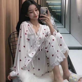 Bộ đồ ngủ ren satin mỏng quyến rũ dành cho nữ