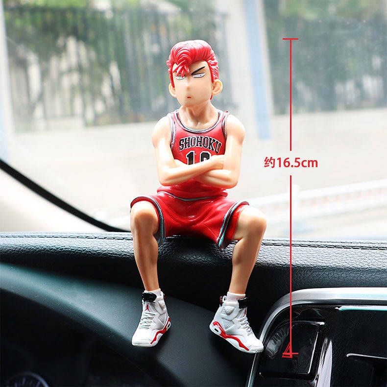 Car Decoration High-End Boys Hanamichi Sakuragi Slam Dunk Car Interior Decorations Personality Creative Center Console Decoration car accessories aWYZ