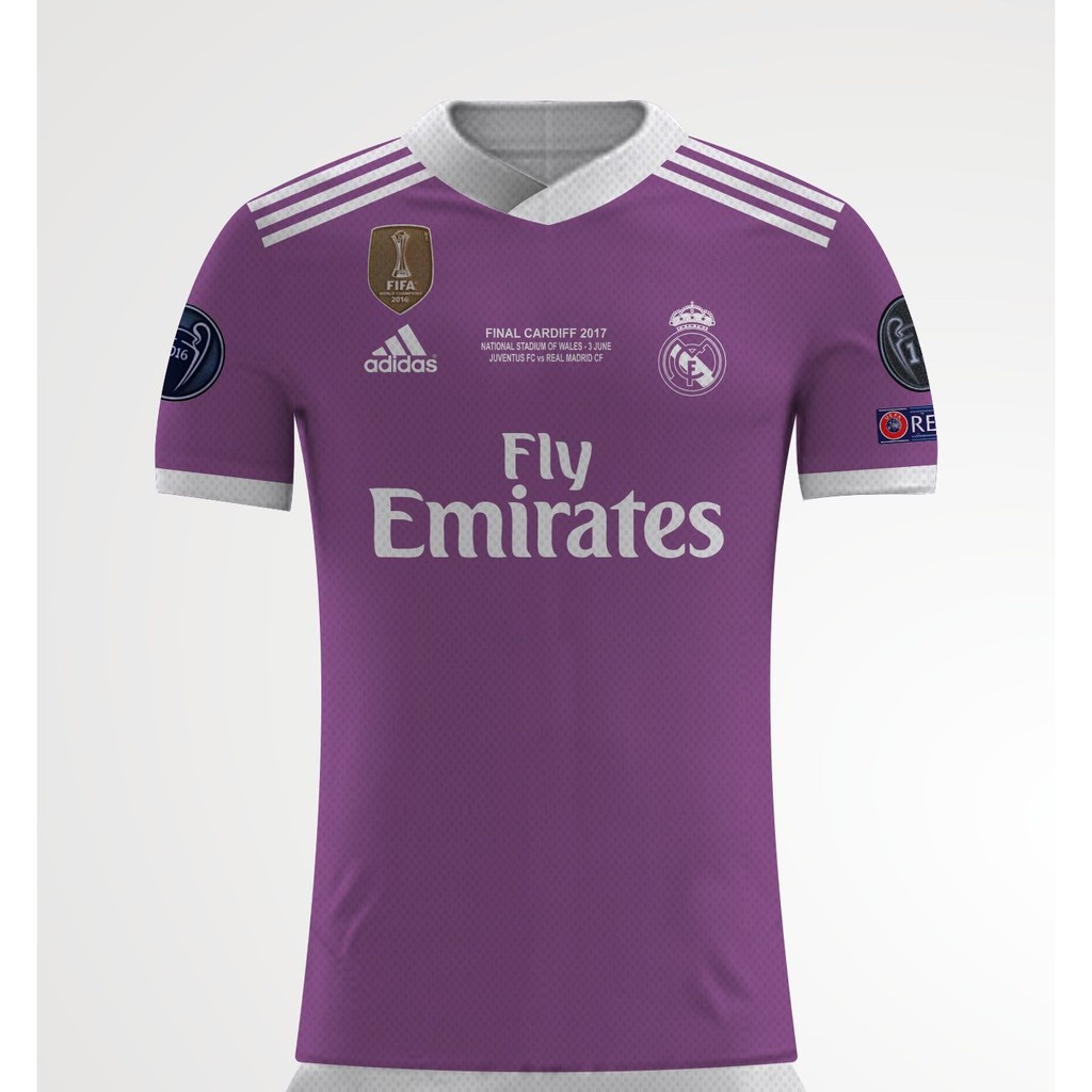 Áo Thun Bóng Đá Real Madrid Jersey Final Ucl 2017