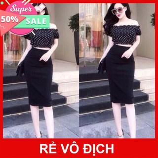 Chân váy bút chì dài xẻ sau siêu đẹp _Thaonguyen18