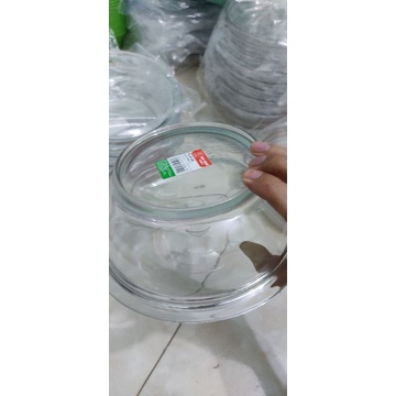 Tô âu phíp giả thủy tinh trong suốt cao cấp đựng cơm canh có nắp đậy size đường kính 22cm