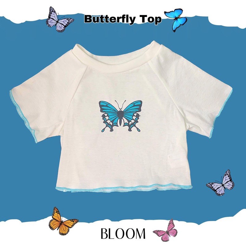 bloom - "Butterfly" Shortsleeve Top