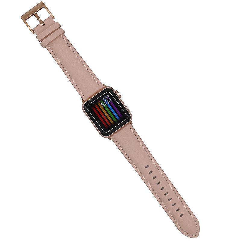 Dây Đeo Bằng Da Có Khóa Kim Loại Cho iwatch series 8 7 6 5 3 4 2 SE 45mm 41mm 40mm 44mm 42mm 38mm