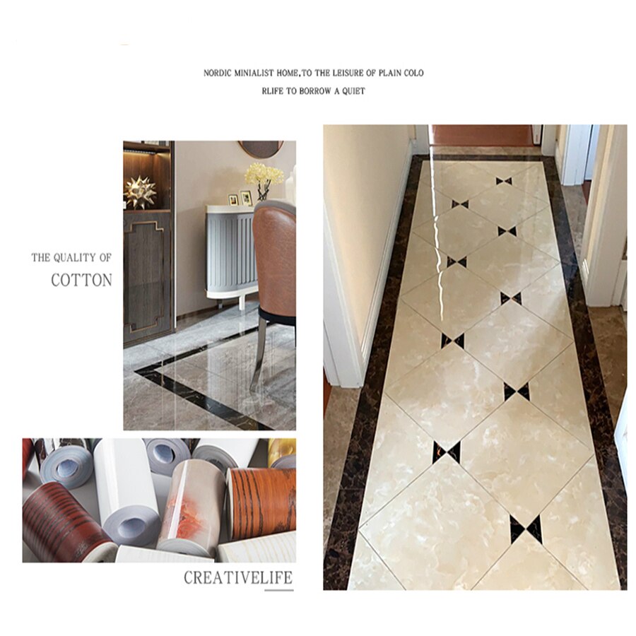 Giấy Dán Tường 10m Chống Nước Họa Tiết Vân Đá Trang Trí Nội Thất