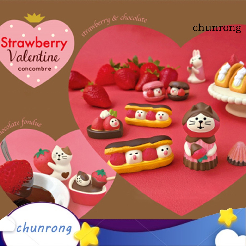Cr Đồ trang trí Chú Mèo Hoạt Hình Dễ Thương Dùng Trang Trí