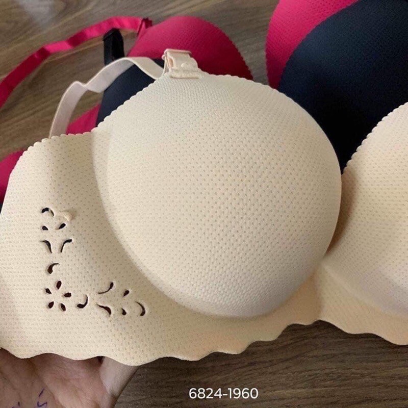 Áo lót nữ su đúc LYMIA hoa không gọng đệm siêu dày thông hơi siêu thoáng A69