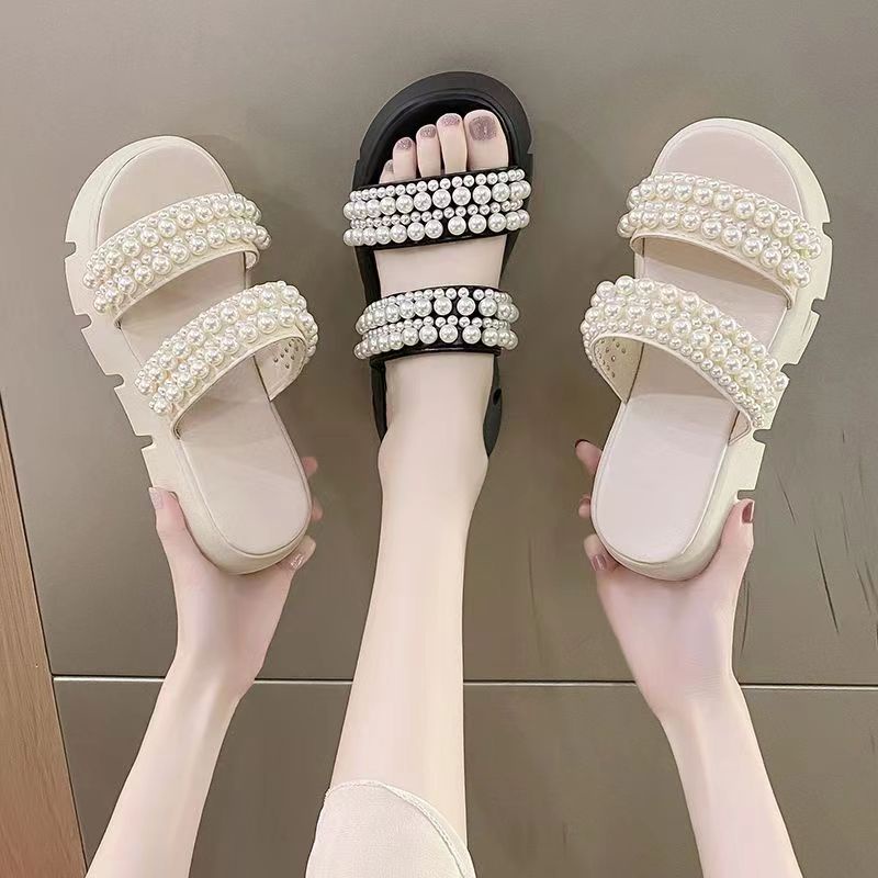 Dép Đi Biển Thiết Kế Mới Đế Bằng Năng Động Thời Trang Dành Cho Mùa Hè