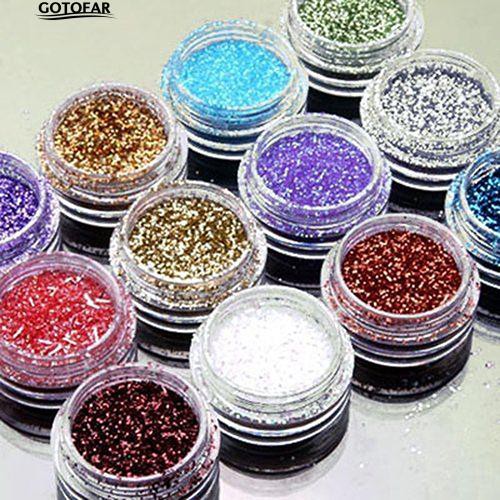 Set 12 hũ bột kim tuyến trang trí móng