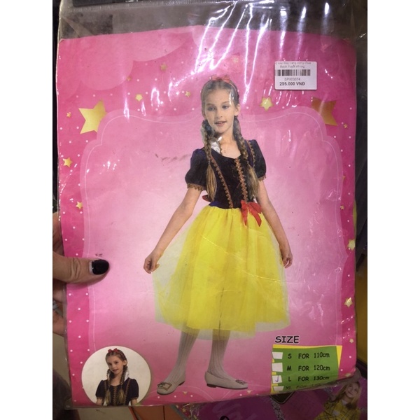 Bộ váy hóa trang công chúa Bạch Tuyết cho dịp trung thu, halloween 8002