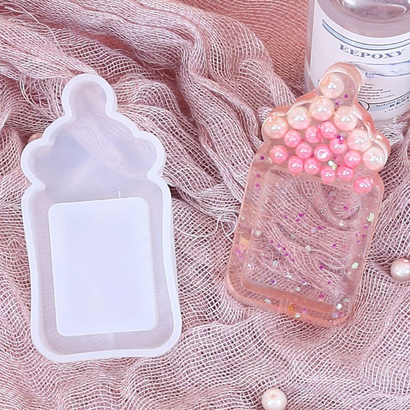 Sa Khuôn Silicone Làm Móc Khóa Hình Lục Giác