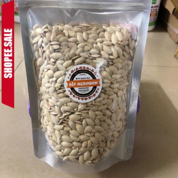 Hạt bí rang tay gói 1kg, hạt bí ngô xanh hạt to đều mẩy chắc, hạt dinh dưỡng thơm ngon, hàng loại 1