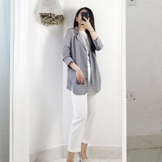 [Có ảnh thật] Áo blazer mỏng (4 màu)