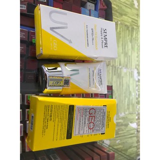 [Chính Hãng]Kem Chống Nắng trang điểm   Geo Lamy Sempre Happy & Please Skin Fit Sunblock SPF50+ PA+++ 50ml