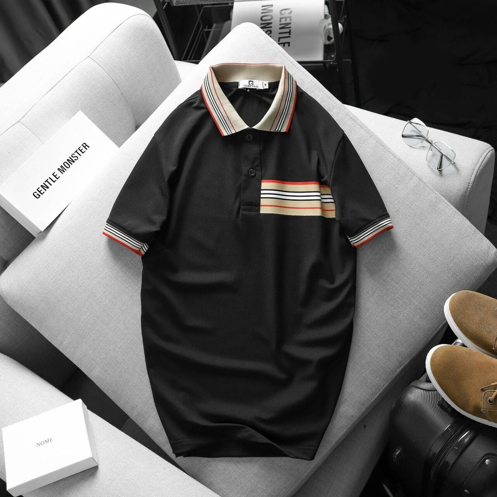 Áo Polo, áo thun nam cao cấp cổ bẻ phối UP SIZE XXXL 95kg  form ôm dáng chuẩn đẹp chất thun lạnh cotton thoáng mát