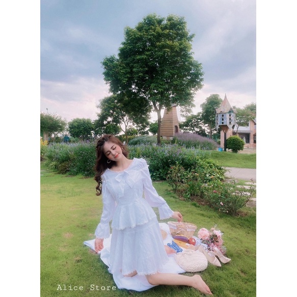 Pass set Alice store trắng size M