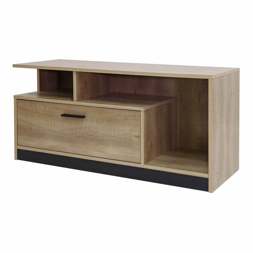 HomeBase FURDINI Kệ tủ Tivi LOFT style Thái Lan W100xD39xH49CM màu gỗ tếch