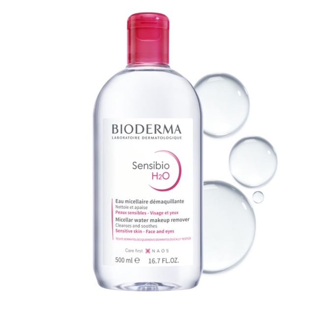 Nước tẩy trang Bioderma hồng Micellar Sensibio H2O cho da nhạy cảm 100ml/ 250ml/ 500ml [NHẬP KHẨU CHÍNH HÃNG 100%]