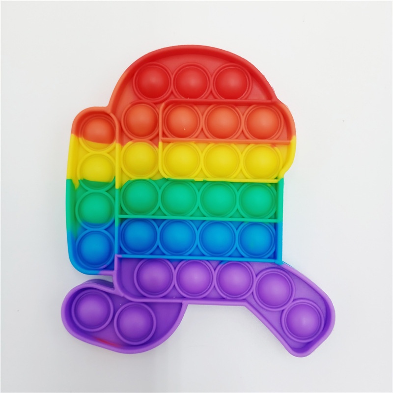 Móc Khóa Hình Robot Chạy Bộ Mini Màu Sắc Cầu Vồng