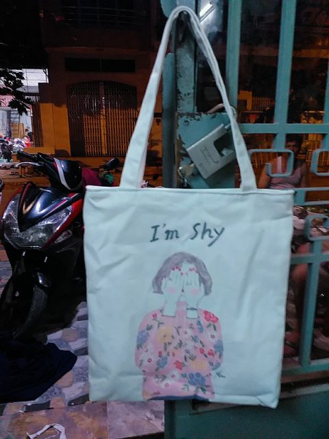 Túi tote vải mềm - I AM SHY