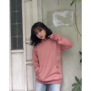 Áo hoodie champion hồng ( màu best seller)