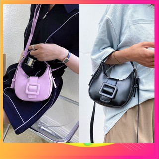 TÚI ĐEO! TÚI XÁCH NỮ KIỂU DÁNG BẦU KHÓA ĐÍNH NÚT NHỎ GỌN CỰC XINH MẪU MỚI NEW 2020 NN309525