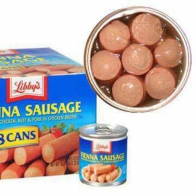 🌭🥓XÚC XÍCH ĐÓNG HỘP LIBBYS VIENNA SAUSAGE của MỸ Thùng 18 Lon 2,3kg🍳🍔 💧Quy cách: 18 Lon/2.3kg