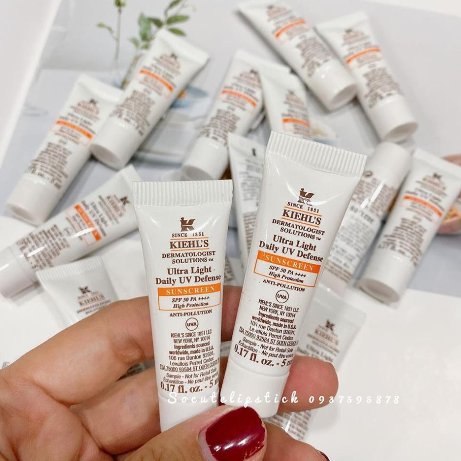 Kem Chống Nắng Kiehl's Ultra Light Daily UV Defense Suncreen - Kiehls Ultra Light Aqua Gel Minisize 5ml