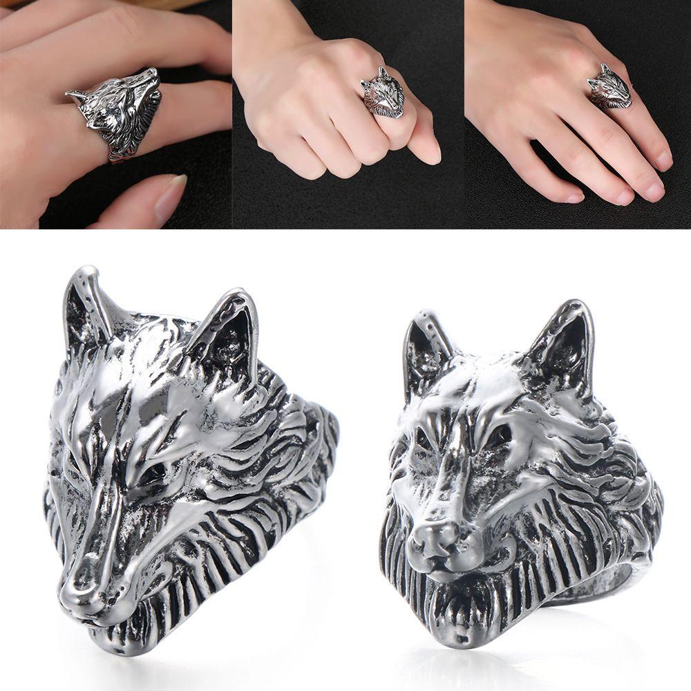 Nhẫn Thép Không Gỉ Phong Cách Hip Hop Gothic Cho Nam