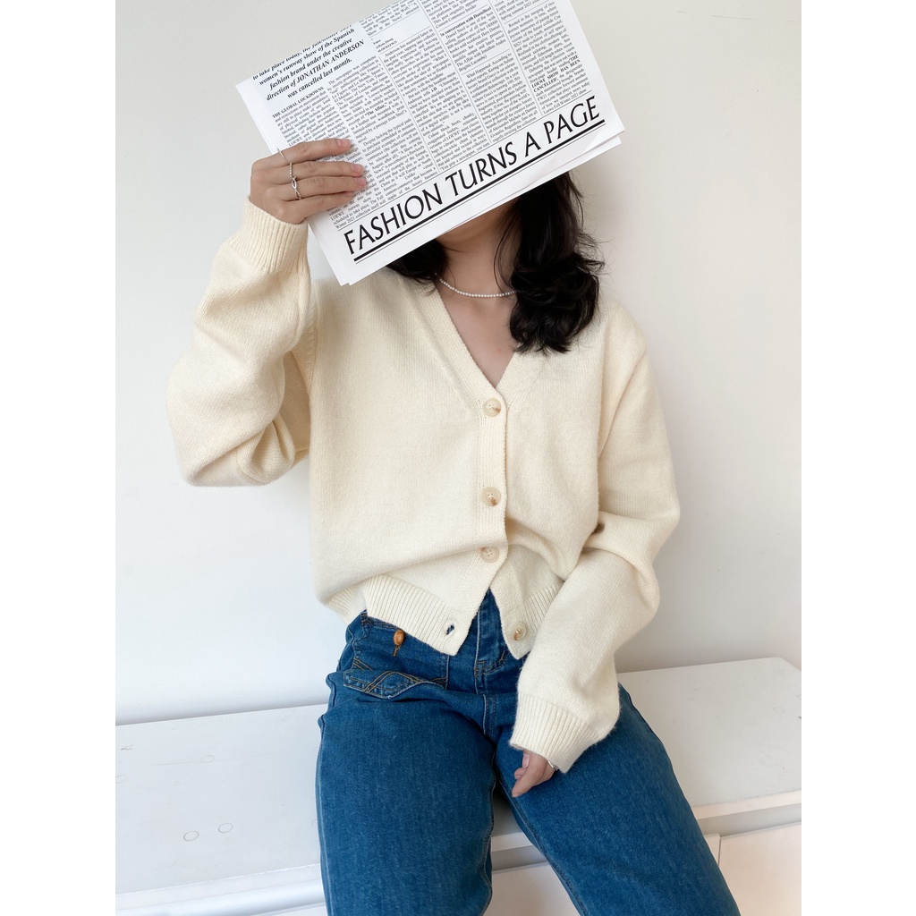 Quần jeans loe 2 túi đấp nút kiểu LENCLOTHING 8372