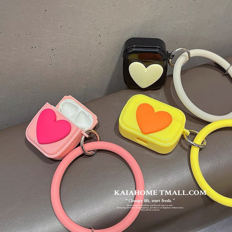 Vỏ Bảo Vệ Hộp Sạc Tai Nghe airpods 1/2 pro Bluetooth Bằng tpu Mềm Họa Tiết Hoạt Hình Gắn Dây Xích
