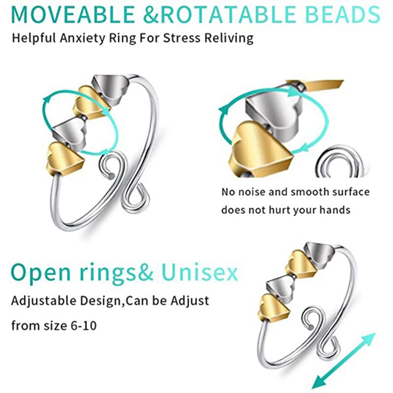 Nhẫn Mặt Trái Tim Tâm Trạng Độc Đáo Cho Nữ