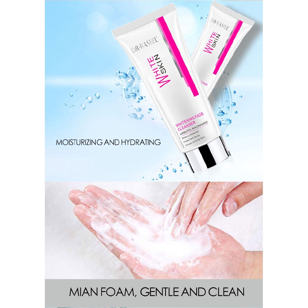 Whitening Facial Cleanser Deep Cleansing Moisturizing Blackhead Remove Brightening Complexion face cream 80ml